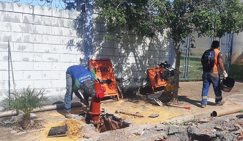Para ampliar disponibilidade de água em eventuais emergências, Semae instala hidrantes