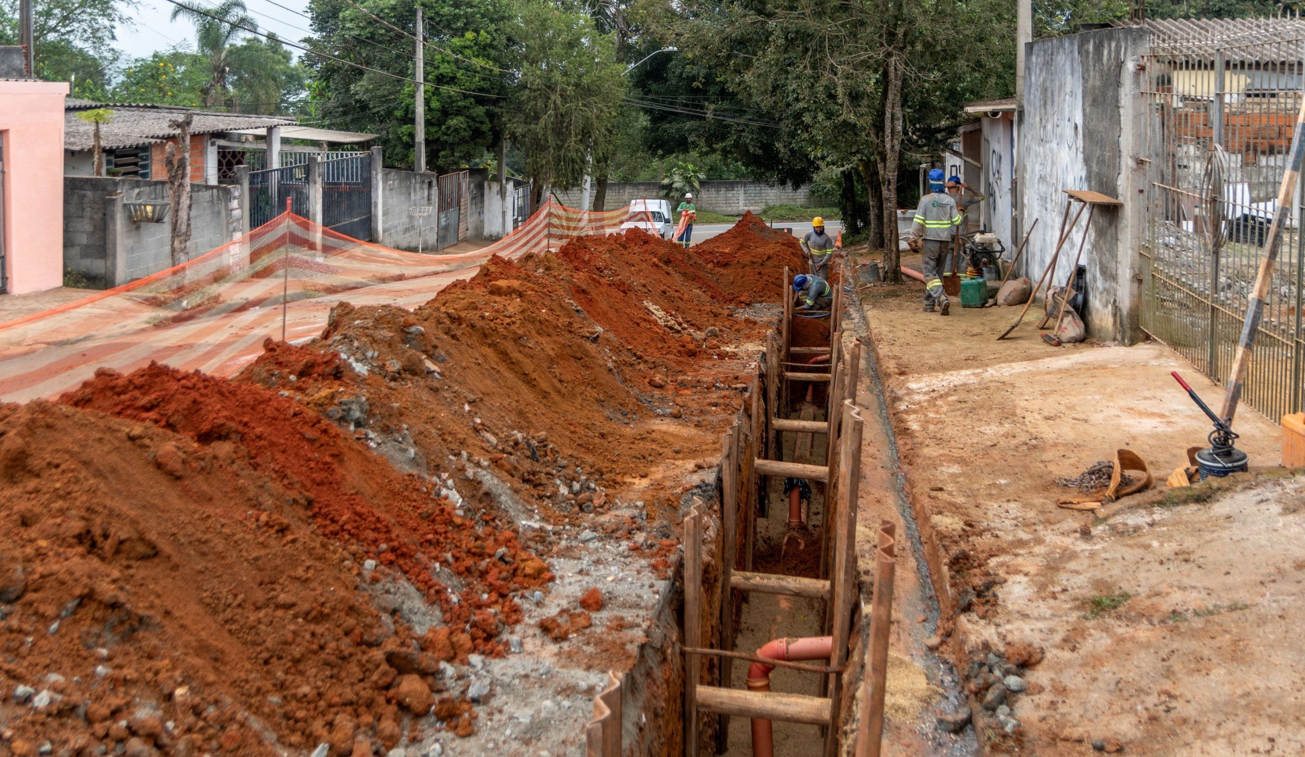 Obras do Semae Mogi das Cruzes avançam no Jardim Nove de Julho